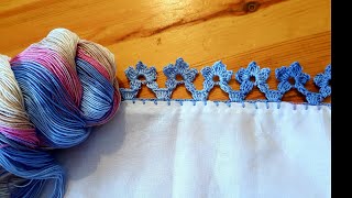 Comment faire une bordure au crochet حاشية كروشى ساهلة [upl. by Porta415]