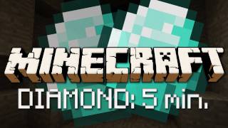 Minecraft Diamant in unter 5 Minuten [upl. by Llerdnod]