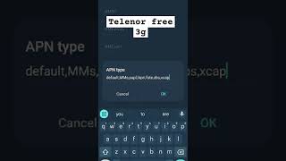 Telenor free internet setting  freeinternet freevpn free [upl. by Salisbury]