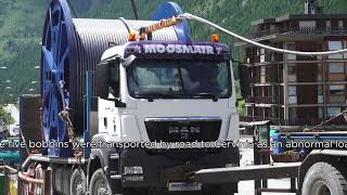 Worlds highest 3S cableway  Construction Video 5 [upl. by Breena]