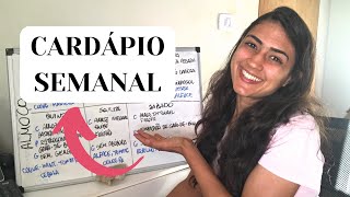 CARDÁPIO BARATO SAUDÁVEL E VEGETARIANO PARA A SEMANA Organize sua alimentação  Thyra Nutri [upl. by Ettenyar]