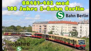 Abfahrt  BR481482 mod  100 Jahre SBahn Berlin [upl. by Hazmah374]