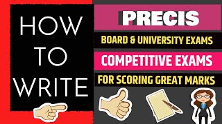 How to write a PRECIS [upl. by Eppesuig]