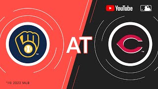 Brewers at Reds  MLB Game of the Week Live on YouTube [upl. by Harri773]