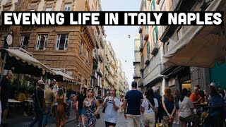 🔥 Hot Evening Life in Italy Naples Walk City Tour — 4k [upl. by Yeniar]