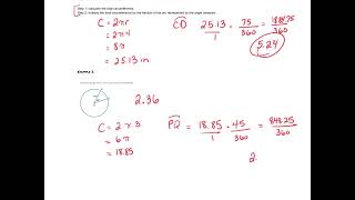 Solving Arc Length and Area of a Sector  Circle Guided Notes [upl. by Turnbull]