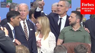 Zelensky Biden More Leaders Attend NATOUkraine Commission Meeting At Summit In Vilnius Lithuania [upl. by Silevi]