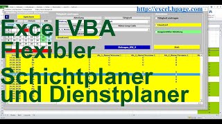 So wird es in die Datenbank eingetragen Flexibler Schichtplaner und Dienstplaner in Excel VBA [upl. by Omero]