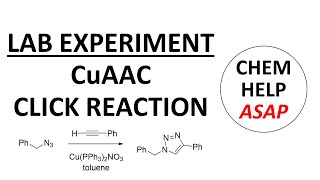 CuAAC click triazole synthesis  laboratory experiment [upl. by Shargel]