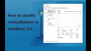 how to enable virtualization in windows 10 [upl. by New]