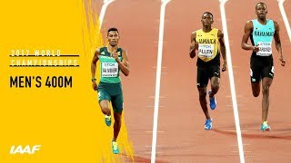 Mens 400m Final  IAAF World Championships London 2017 [upl. by Tamiko]