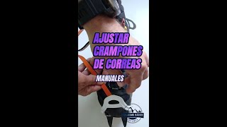 Como ajustar crampones de correas escalada climbing alpinismo crampones [upl. by Adine]