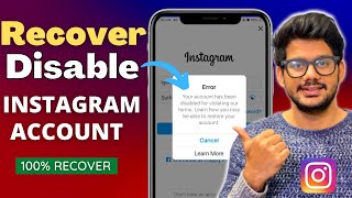 Instagram Account Disabled how to get back  How to Recover Disabled Instagram Account Reactivate [upl. by Millard]