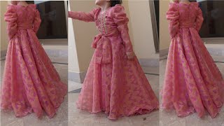 How To Make Princess Maxi Long Baby Frock [upl. by Binah]