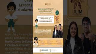 Beca Benito Juárez para estudiantes de la Universidad de las Lenguas Indígenas [upl. by Latreece]