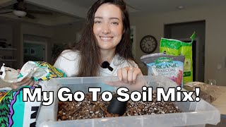 How to Make Potting Mix for Houseplants  My Go To Soil Mix  Soil Mix DIY [upl. by Silvanus]