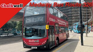 326 Chatham to Sittingbourne 🇬🇧 Full Route Bus Ride [upl. by Farand]