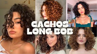 INSPIRAÇÕES DE CORTES LONG BOB CACHEADOS [upl. by Nahsez]