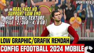 CARA MENGATASI LAG EFOOTBALL 2024 MOBILE  GRAFIK RENDAH 60 FPS [upl. by Noremac640]