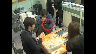 Hong Kong Jewellery Show  Thief caught on CCTV [upl. by Ttenneb374]