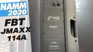 First look at the FBT JMAXX 114A 2Way Bass Reflex Active Speaker  NAMM 2020  djkittv [upl. by Ytirehc253]