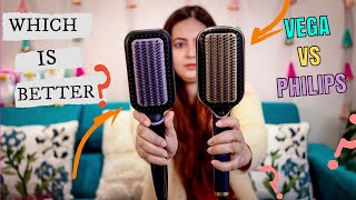 How to Choose the Best Hair Straightener Brush for Your Hair Type  VEGA Litstyle L1 vs Philips [upl. by Wester]