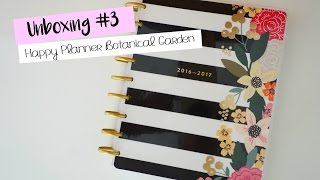 Unboxing 3  Happy Planner Botanical Garden [upl. by Ardena]