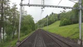 Lokführerstandsfahrt Rotkreuz  Luzern [upl. by Anoved]