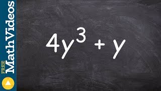 Learn how to factor out a variable from a binomial expression [upl. by Stanwin733]