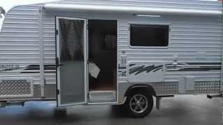 Billabong Grove 16rear ensuite caravan NEW 2012 by One Stop Caravan Shop Melbourne 0393037450 AVI [upl. by Enyale]