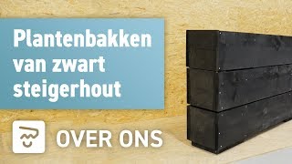 Plantenbakken van steigerhout  OPMAATZAGENnl [upl. by Furr]