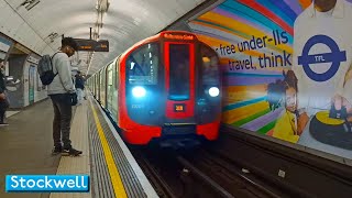 Stockwell  Victoria line  London Underground  2009 Tube Stock [upl. by Edmunda]