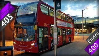 TopoDyn Enviro 400 Maxed out on Route 405 Metrobus [upl. by Nivaj]