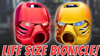 3D Printing My Childhood  Making LIFESIZE Lego Bionicle Masks [upl. by Erait924]