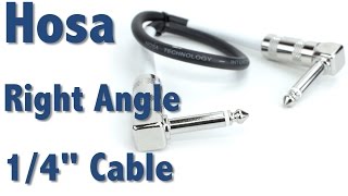 Hosa Right Angle Guitar Patch Cable  Perfect For Effects Pedals [upl. by Acnaiv]