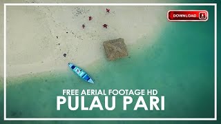 FREE AERIAL DRONE FOOTAGE HD PULAU PARI JAKARTA INDONESIA [upl. by Atener]