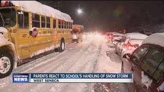 Students stuck at West Seneca school due to storm [upl. by Ardra]