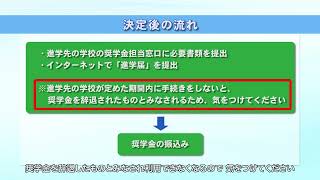 【予約採用】奨学金を希望する皆さんへ（11．決定後の流れ） [upl. by Basilius]