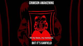 Crimson Awakening but its Garfield  Fnf Animation Lyrics part [upl. by Hsetih]