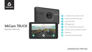 NAVMAN MiCam Truck Dashcam  GPS [upl. by Eicak]