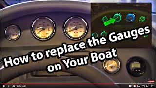 How to Replace the Gauges in your boat [upl. by Nareht]