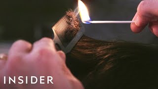 Why This Italian Barber Shop Cuts Hair With Fire [upl. by Asseret]