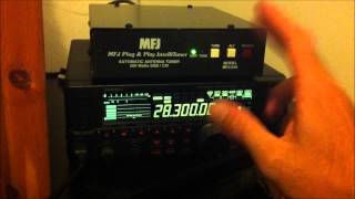 MFJ939 automatic antenna tuner review and demo [upl. by Annatnas]