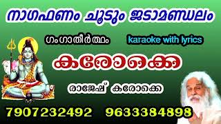 Naagaphanam choodum jadamandalamhd karaoke with lyricsgamgatheeryhamyesudasനാഗഫണം ചൂടുംകരോക്കെ [upl. by Ellimahs659]