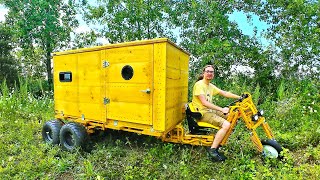 Building an Electric Motorcycle Camper From Scratch  Full Build  Overnight Adventure [upl. by Carl]