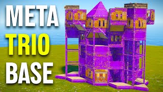 Ultimate SoloDuoTrio Rust Base Design  Simple amp Easy  META Shooting Floor  2023 Complete Guide [upl. by Ecikram958]