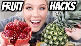 FRUIT HACKS  Hvordan skrelle Granateple og Ananas [upl. by Eugenia]