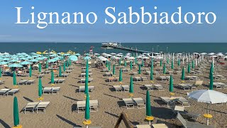 Lignano Sabbiadoro Italy Cycling from Pineta to Belvedere Terraza Mare [upl. by Coulombe430]