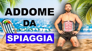 ADDOMINALI DEFINITI DA SPIAGGIA  scheda completa [upl. by Gayla398]