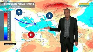 Wetter 16 Tage Temperatursturz Meteorologe sieht schlappe Hundstage [upl. by Hanfurd]